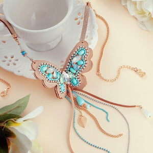 Handmade Bohemian Tassel Butterfly Necklace