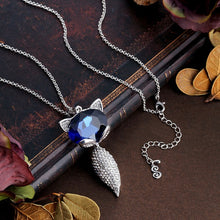 Shine On Sweater Chain Fox Necklace