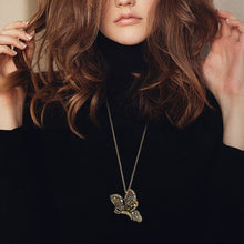 Delicate and Elegant Butterfly Brooch and Sweater Necklace
