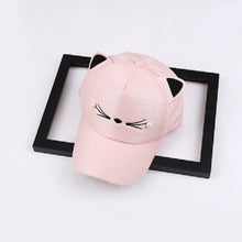 Cute Cat Pattern Embroided Cap